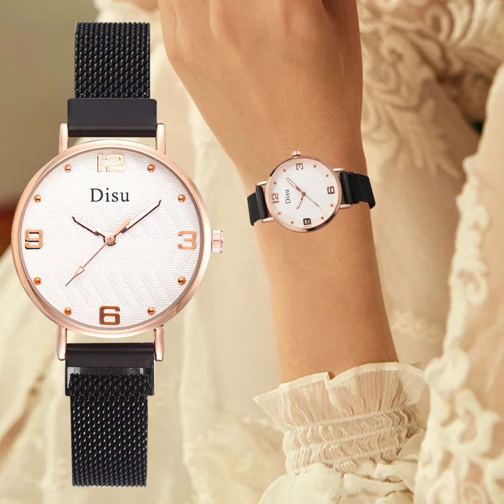 

Women Watches Minimalism New Brand Magnet Buckle Casual Female Wristwatch Women Watches Dress Watch Party Decoration Gifts 2019