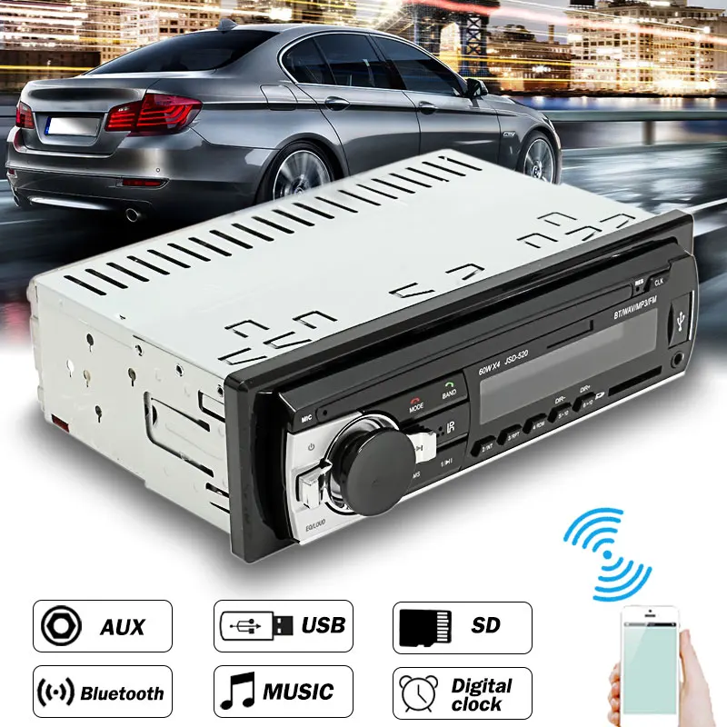 12V 24V 1 Din In Dash font b Car b font font b Radio b font