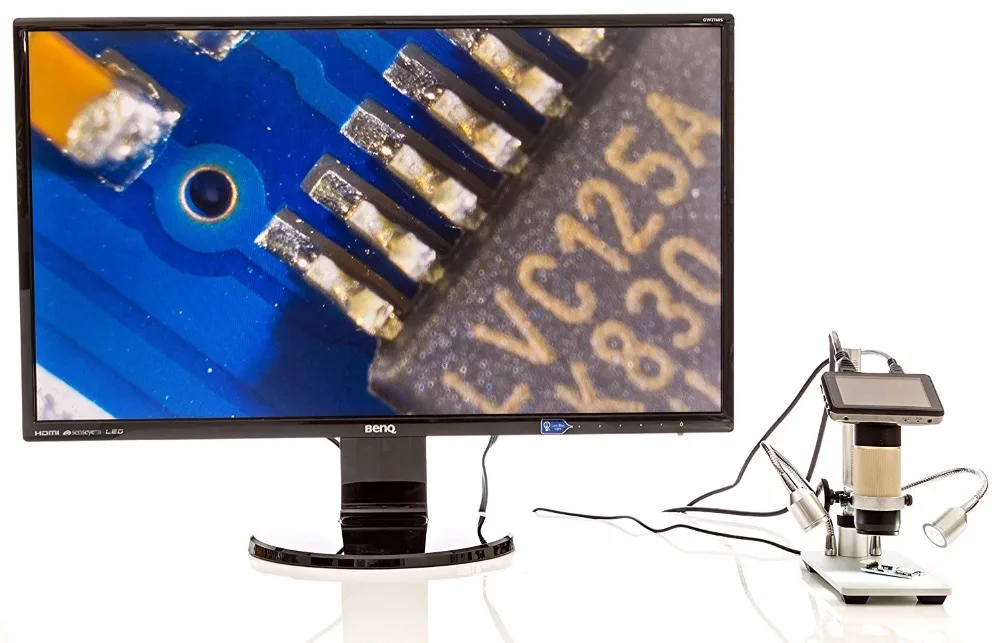 US $128.88 Andonstar HDMI VGA Microscope Long Object Distance Digital USB Microscope For Mobile Phone Repair Soldering Tool BGA Smart Watch