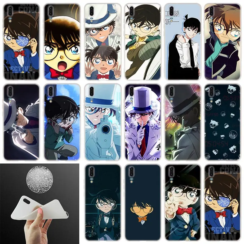 

Detective Conan Pattern Soft Silicone Phone Case For Huawei P30 P20 P30Pro P10 P9 P8 Lite 2017 P samrt 2019 Plus Cover