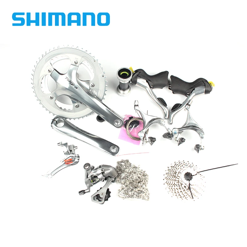 Shimano TIAGRA 4600 Groupset 2x10S 20S font b Speed b font 170mm 52 39T for Road