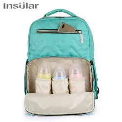 Инсулярный Модный мягкий подгузник сумка для мамы и ребенка большой емкости уход за ребенком подгузник влагостойкие, уличные, для