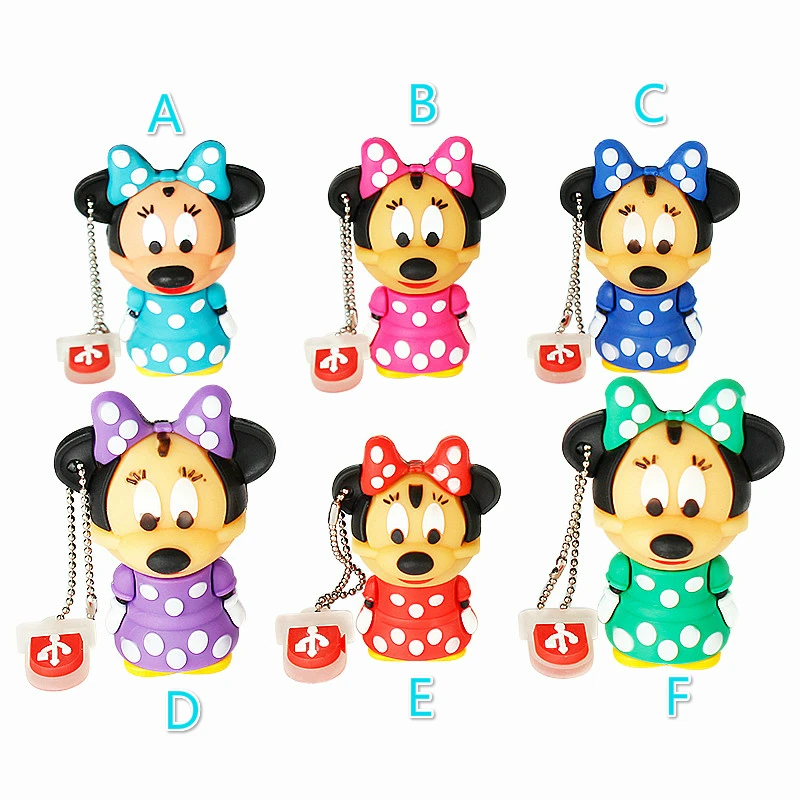 

Usb Flash Drive 4GB Mickey&Minnie Pen Drive 8GB 16GB High Quality Flash Disk 32GB 64GB Pendrive 128GB Cute Cartoon Usb Stick 2.0