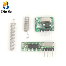 433Mhz RF receiver and transmitter Module Switch with antenna DIY 433 Mhz Remote control For Arduino uno Superheterodyne RF