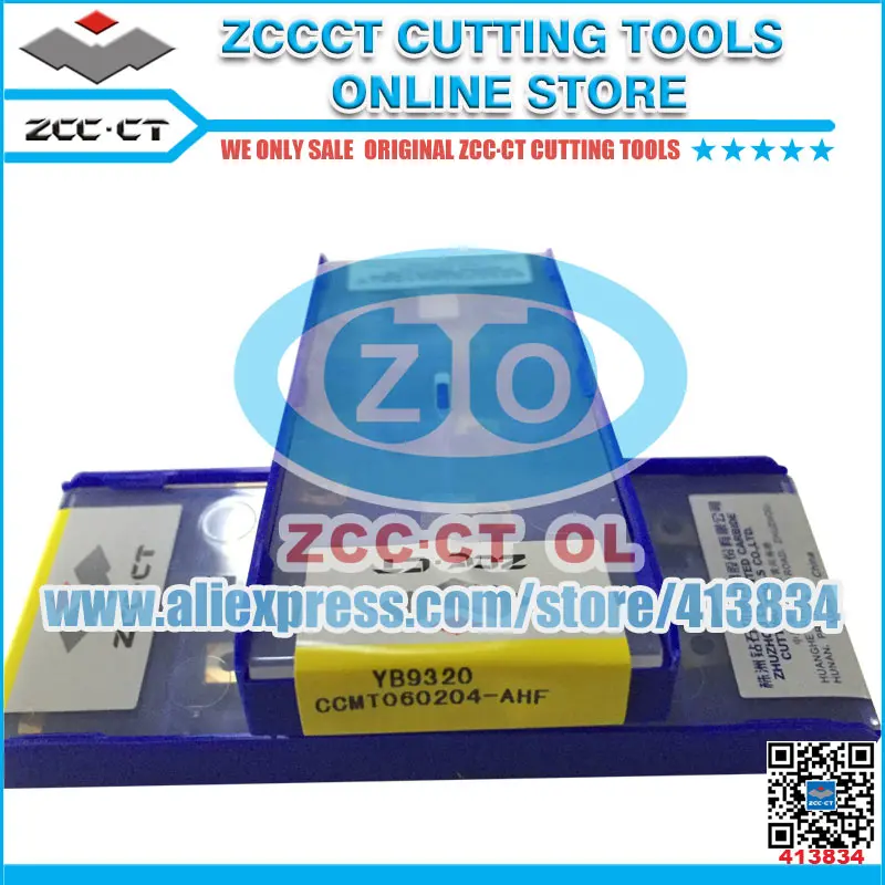 

Free Shipping ZCCCT cutting tool CCMT060204-EF CCMT060204-AHF 1 Pack