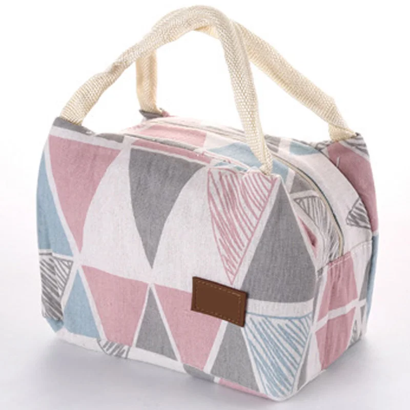 Portable Baby Insulation Bag Feeding Food Milk Thermo Linen Stripe Mummy Travel Breast Milk Keep Warm Handbag Casual Tote BB5030 (1)
