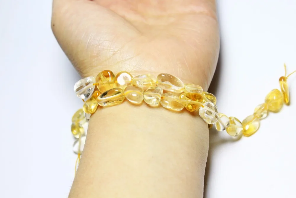 Неправильная гравийная форма 8-11 мм натуральные цитрины желтый кристалл камень бусины для самостоятельного изготовления ювелирных изделий браслет ожерелье