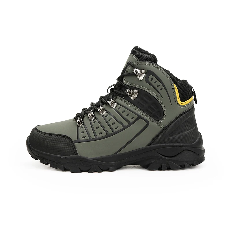 

new man sneakers for Autumn Winter walking male new arrival hiking shoes men leather rubber Plush outdoor shoes trekking shoes