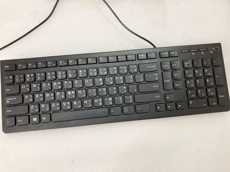 MAORONG TRADING тайская клавиатура для Lenovo оригинальная USB Проводная ультратонкая
