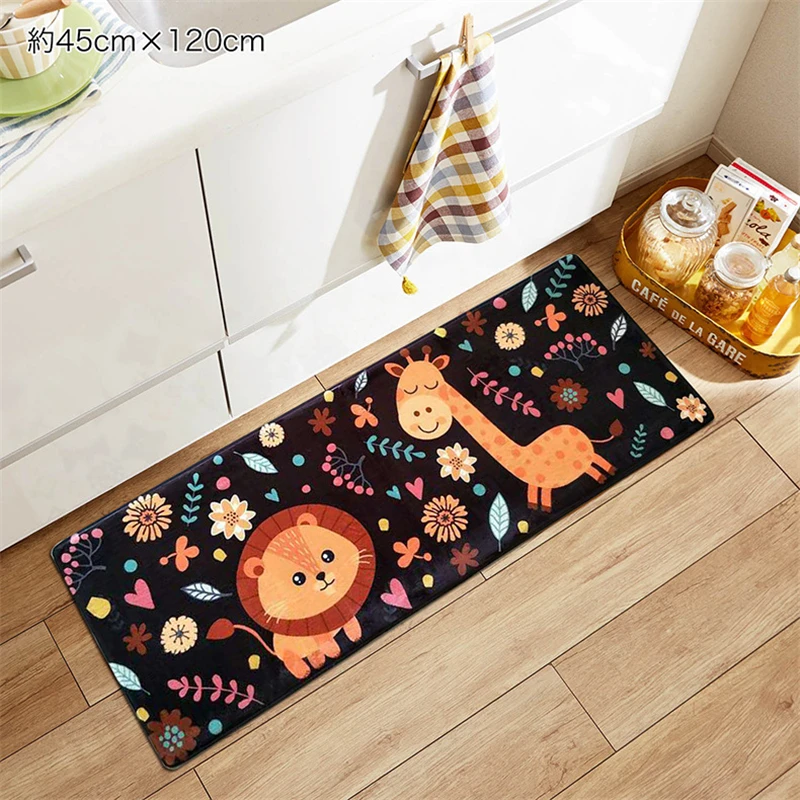 

3 Size Non Slip Rug Bathroom Mat with Sucker PVC Children Cartoon Foot Pad Bath Mat Floor Mat Soft Carpet For Toilet Kitchen