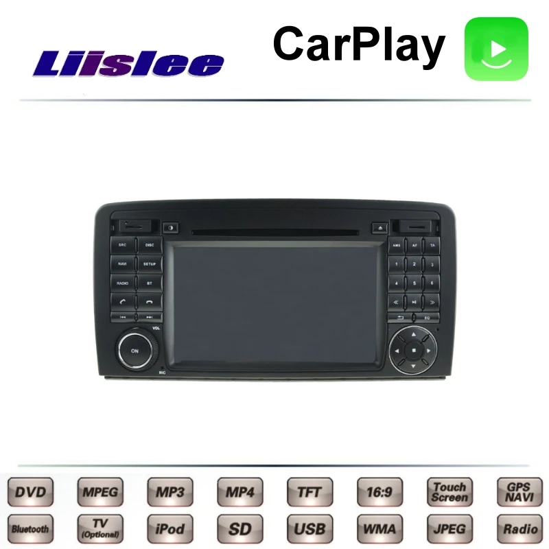For Mercedes Benz R W251 R300 R320 R280 R350 R500 LiisLee Car Multimedia  DVD GPS Radio Carplay Original Style Navigation Navi 5