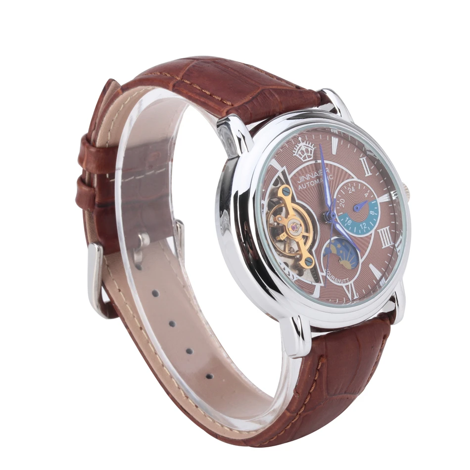 

Orologio Uomo Luxury Brand Waterproof Business Wristwatch Skeleton Hollow Automatic Mechanical Watch Men gift Tourbillon clock