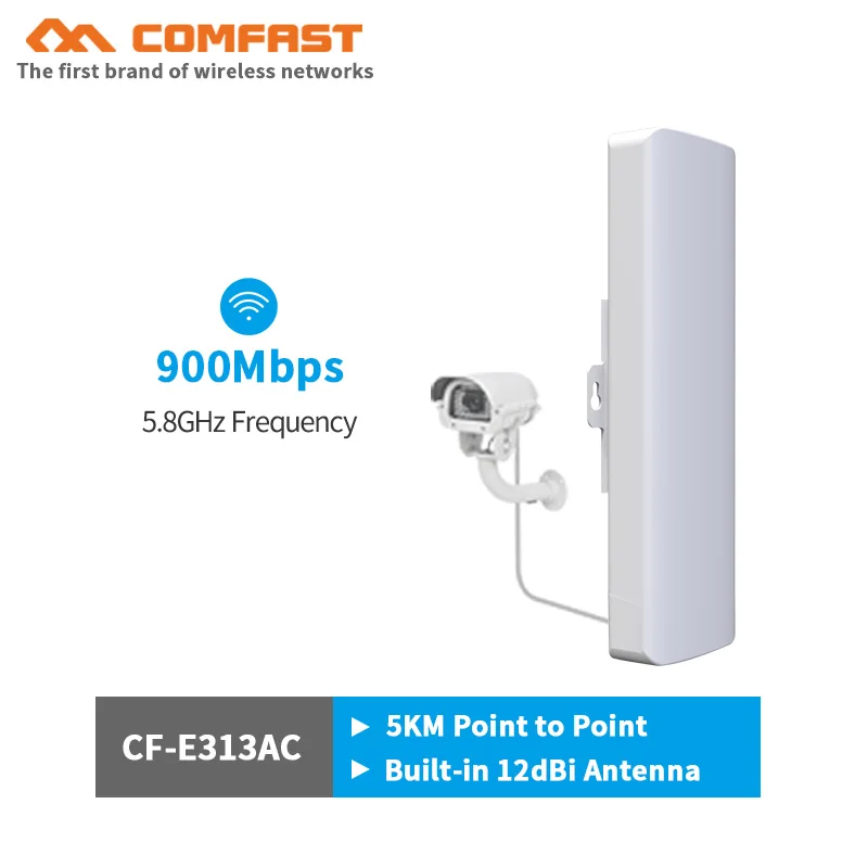 Новый 5 8G 900 Мбит/с Открытый CPE беспроводной мост и Wi Fi ретранслятор усилитель