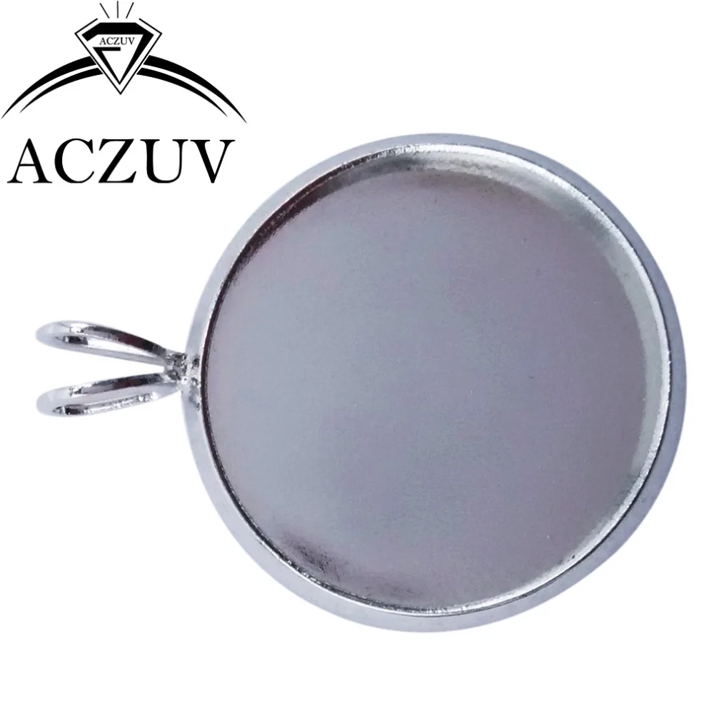 

500pcs 10mm 12mm 14mm 16mm 18mm 20mm 25mm Rhodium Plated Round Cabochon Base Bezel Pendant Blank Setting Pendant Tray BPVK007