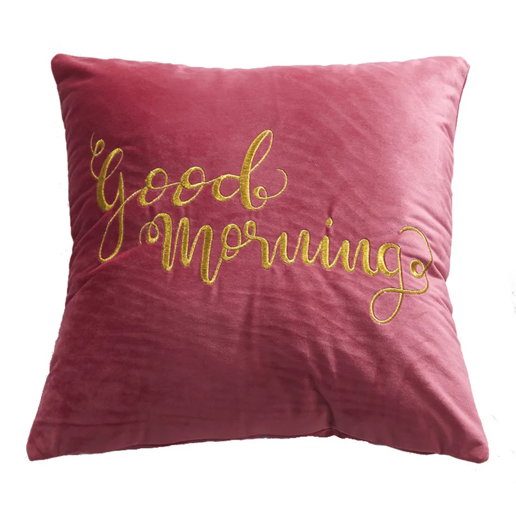 H Gacsidy Store Dakimakura Porcelain Pillow Case Cafe Home Dutch Velvet Embroidery pillow case cover - Цвет: H