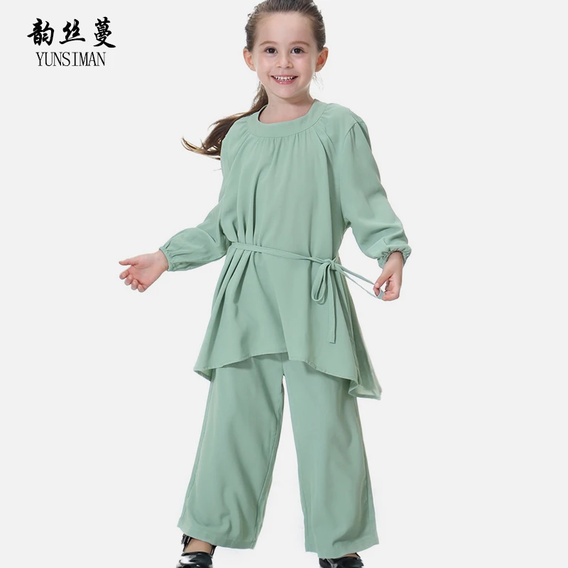 Children Clothing Sets Size 2 4 6 8 10 12 14 T Long Sleeve O-neck Loose Style Girl Clothes Suit Kids Tee Shirt Harem Pant 19A2A Children Clothing Sets Size 2 4 6 8 10 12 14 T Long Sleeve O-neck Loose Style Girl Clothes Suit Kids Tee Shirt Harem Pant 19A2A