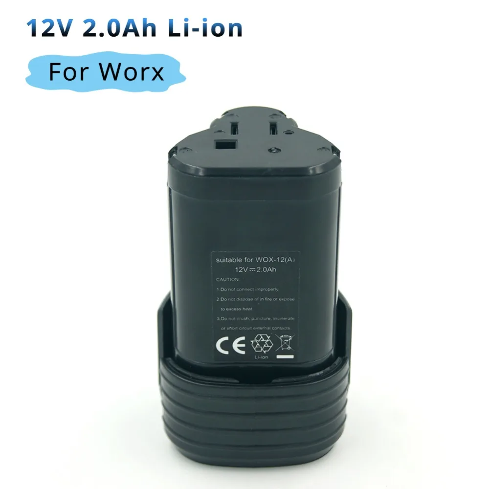 12V 2000mAH Lithium Rechargeable batteries for rockwell for Worx Power