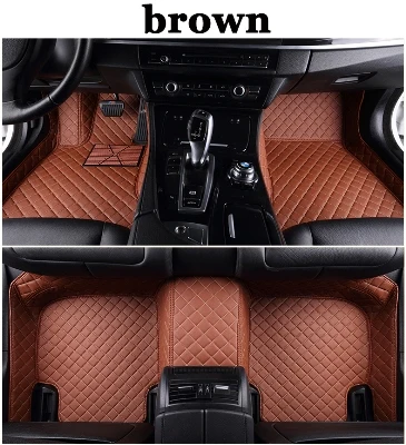 "Пользовательские подходящие автомобильные коврики для Mercedes Benz W164 W166 ML GLE ML350 ML400 ML500 GLE300 GLE320 GLE400 GLE450 лайнер - Название цвета: brown