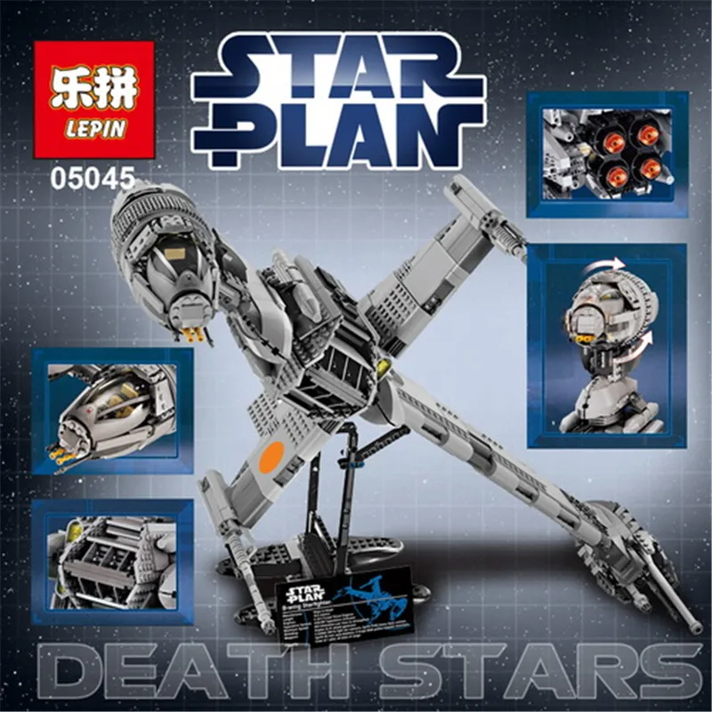

Lepin 05045 The B Starfighter wing 1487pcs Genuine Series Educational Building Blocks Bricks Toys 10227 for Gifts model