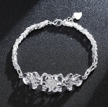 

Butterfly love silver bracelet female fashion bracelet