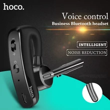 HOCO бизнес Bluetooth наушники с шумоподавлением Голосовое управление Беспроводные наушники с микрофоном Автомобильная Спортивная гарнитура для iPhone XS Max