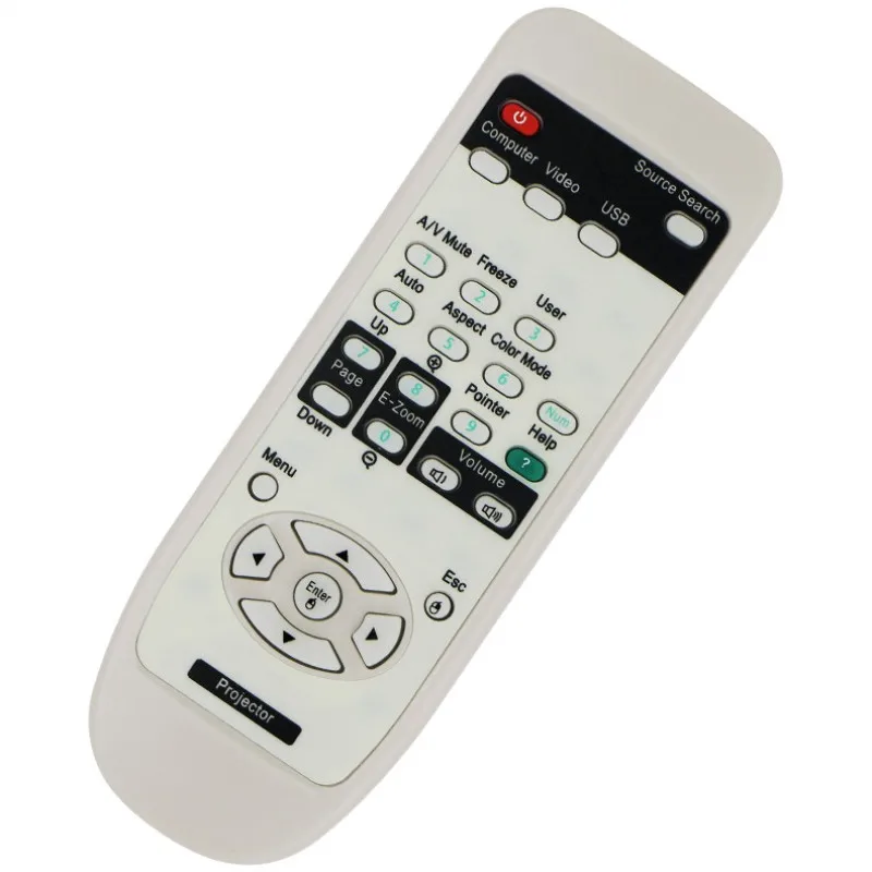 

New White Projector Remote Control For EPSON EMP-1713 EMP-821 EMP821 EMP-1700 EMP- 1715 EMP-1705 EMP-765 EMP-822 EMP-1710
