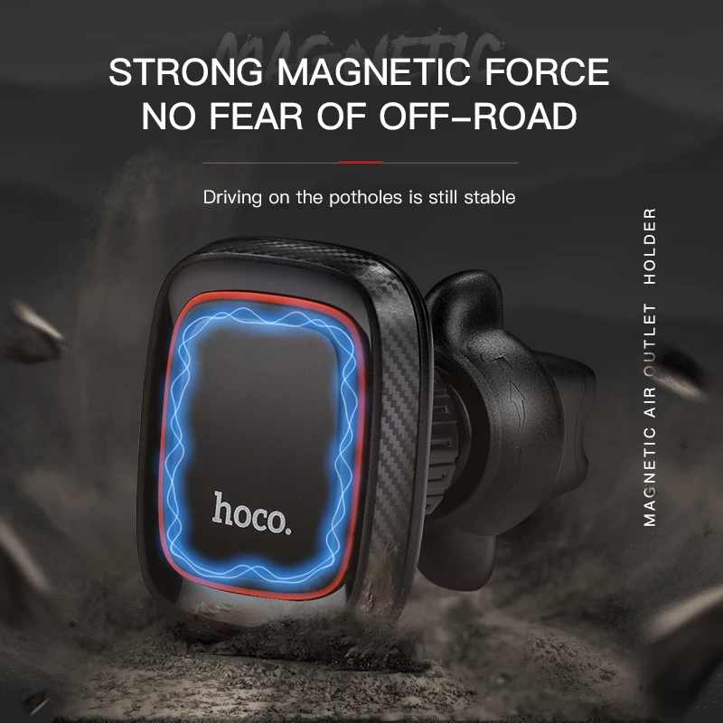 Online Soporte magnético HOCO para teléfono móvil para coche soporte magnético para salida de ventilación de aire soporte para teléfono inteligente GPS de 360 grados para iPhone Samsung