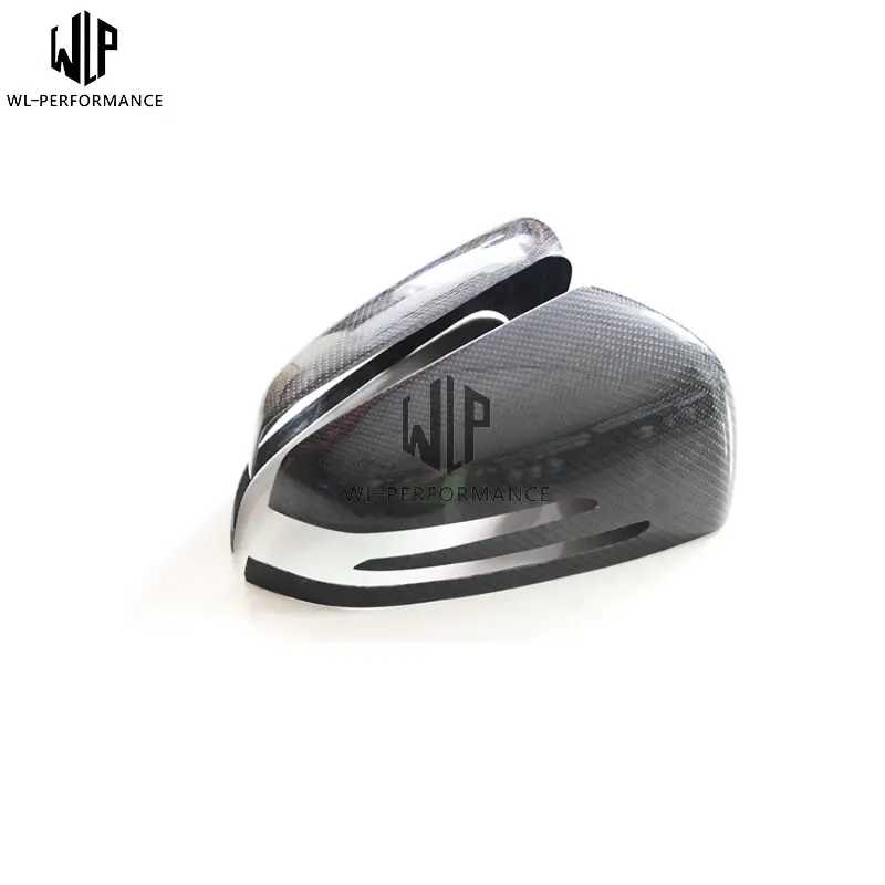 C Класс карбоновое волокно Stickup зеркальная Крышка для Mercedes Benz Class W204 C180 C200 C300 c63 07 UP
