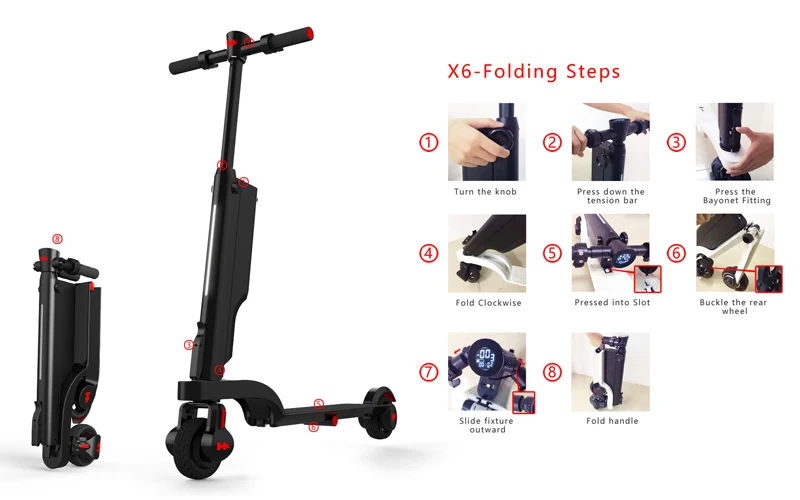 Top folding electric scooter 5.5inch electric skateboard Bluetooth APP electric hoverboard Removable battery scooter electric bike 22