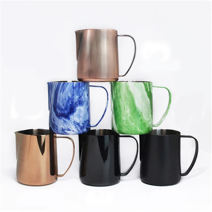 

Stainless Steel Milk Frothing Jug Espresso Coffee Pitcher Barista Teflon Coffee Latte Milk Frothing Jug Pitcher For Barista