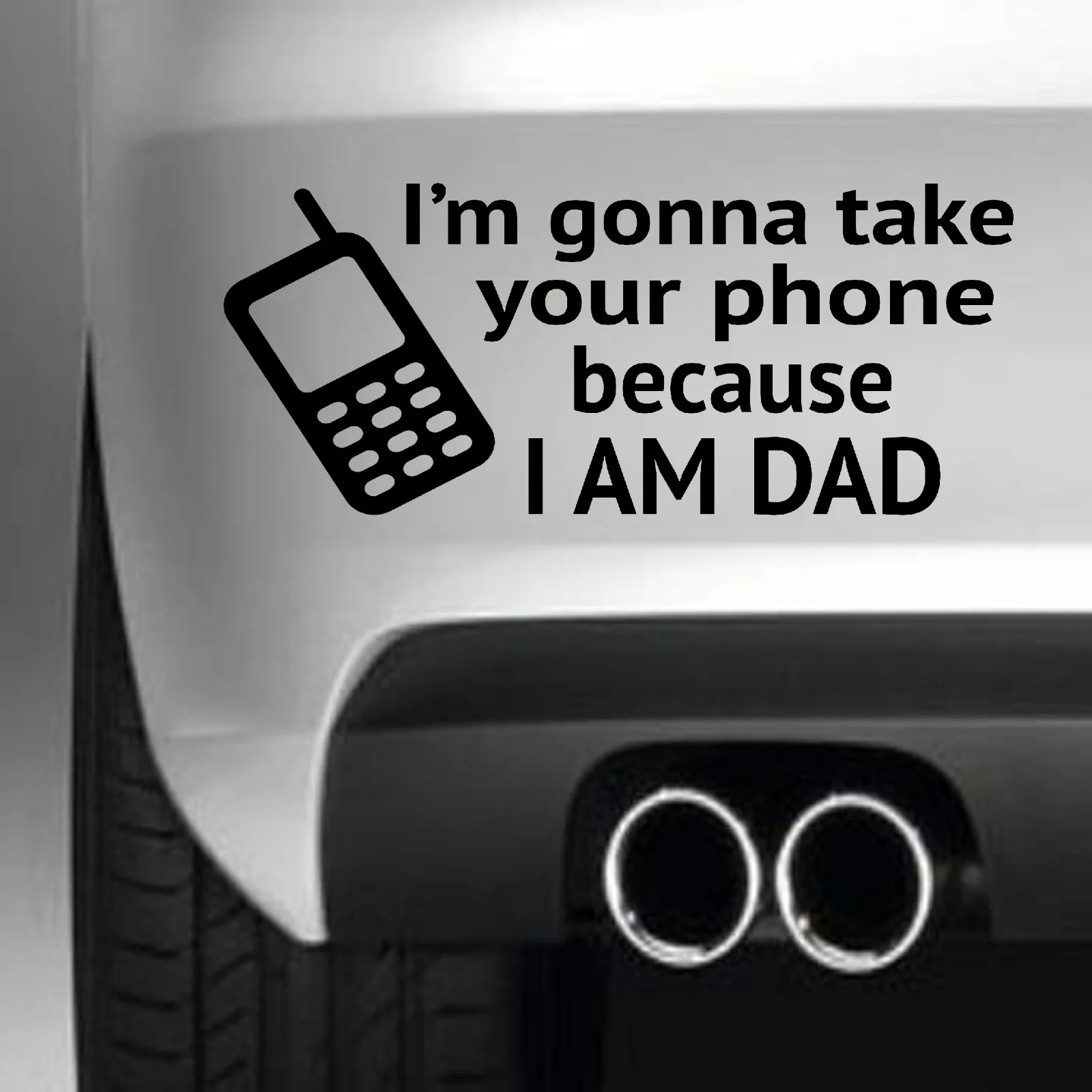 

20*8.4cm I'M Gonna Take Your Phone Bumper Motorcycle SUVs Sticker Funny Car Styling Car Sticker Vinyl Decals