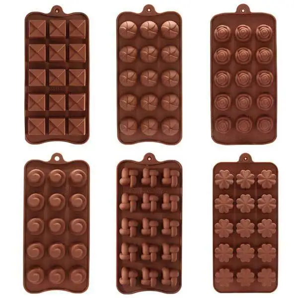 Auburdale 15 Holes Silicone Cake Mold 5 Patterns |