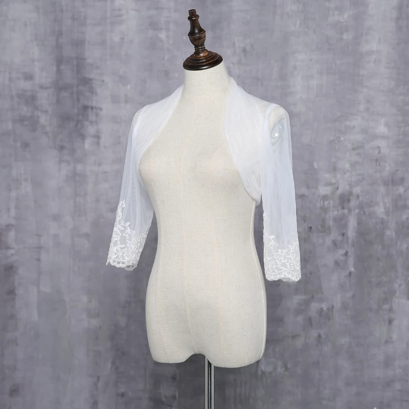 Warm Faux Fur Long Sleeve Ivory Bolero Wedding Wrap Shawl Bridal Jacket Accessories
