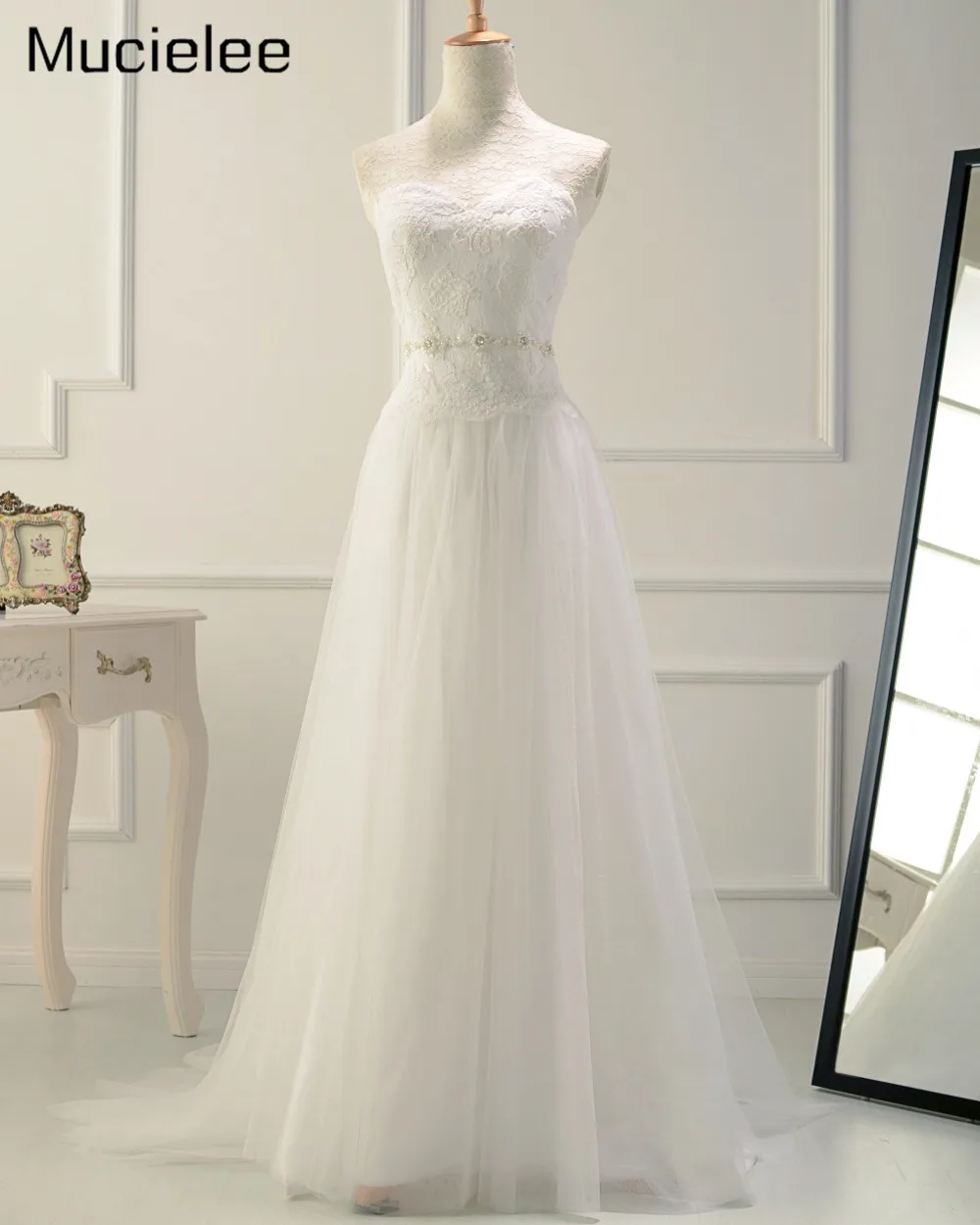 Vestido De Noiva 2017 Real Photo Lace Cheap Wedding Dress China Sexy Vintage Wedding Dress 2017