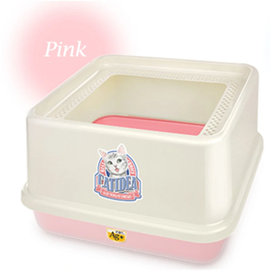 Large Plastic Cat Litter Box Scoop Cofre Restroom Animal Toilet For