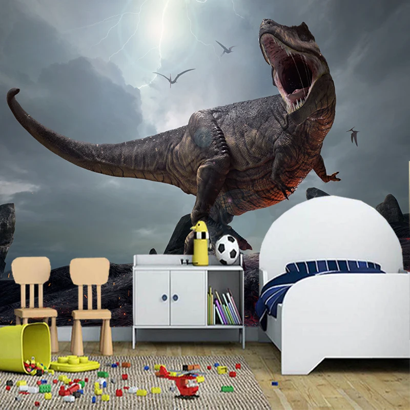 

Custom papel de parede infantil, dinosaur murals for living room room sofa background decorative wallpaper