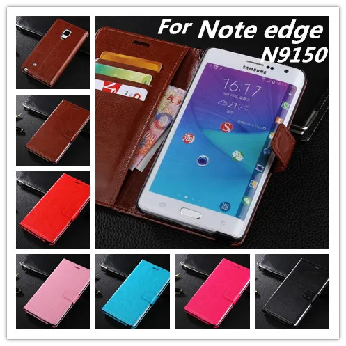 Чехол бумажник Azns для Samsung galaxy note edge N9150 кожаный флип чехол с подставкой и