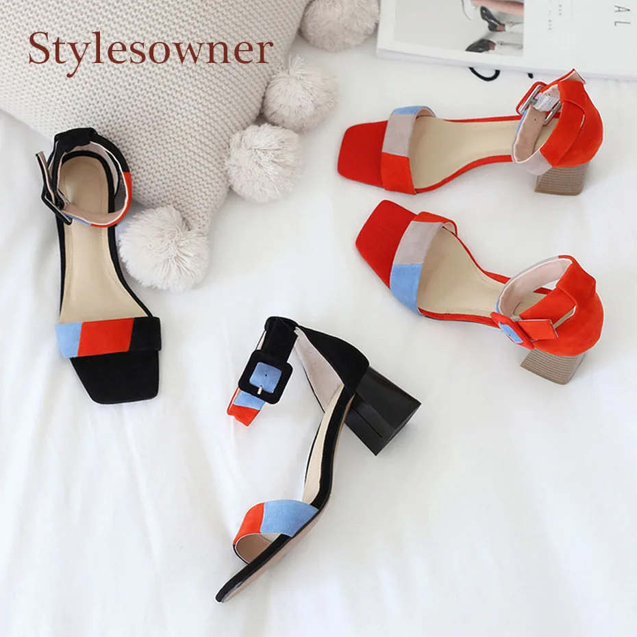 square toe gladiator sandals