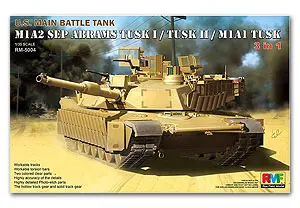 

Rye field Model 1/35 scale RM5004 M1A2 SEP TUSK 1 / TUSK 2 / M1A1 TUSK main battle tank