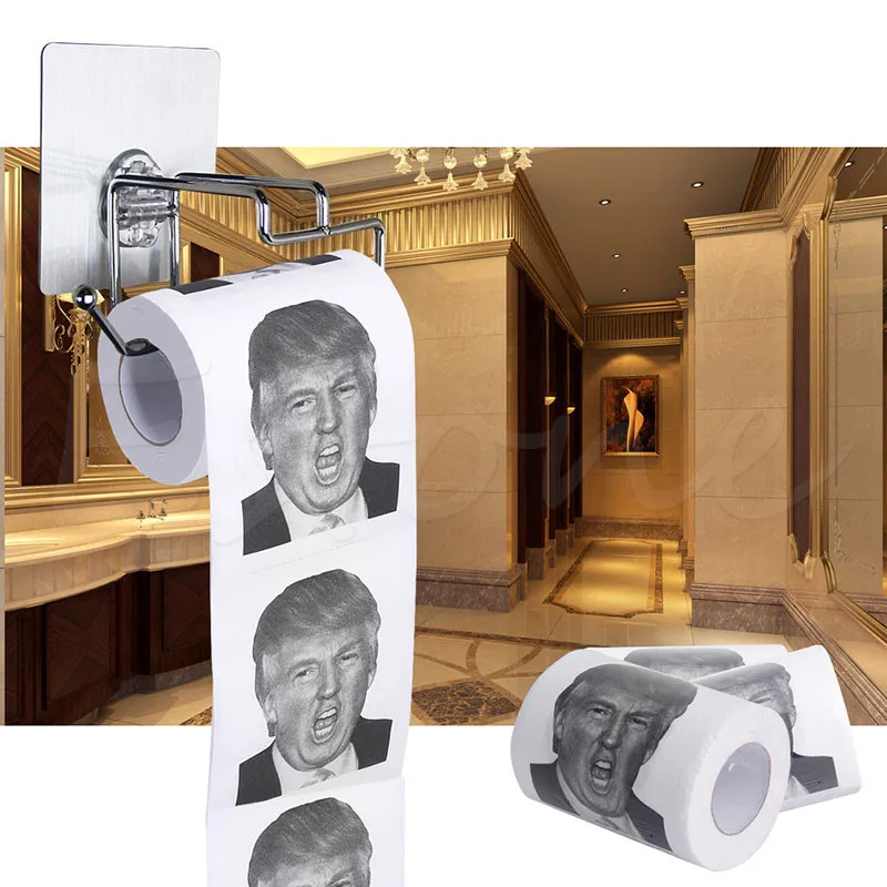 Два стиля Дональд Трамп хумур туалетная бумага рулон Новинка смешной подарок самосвал с Трамп #1