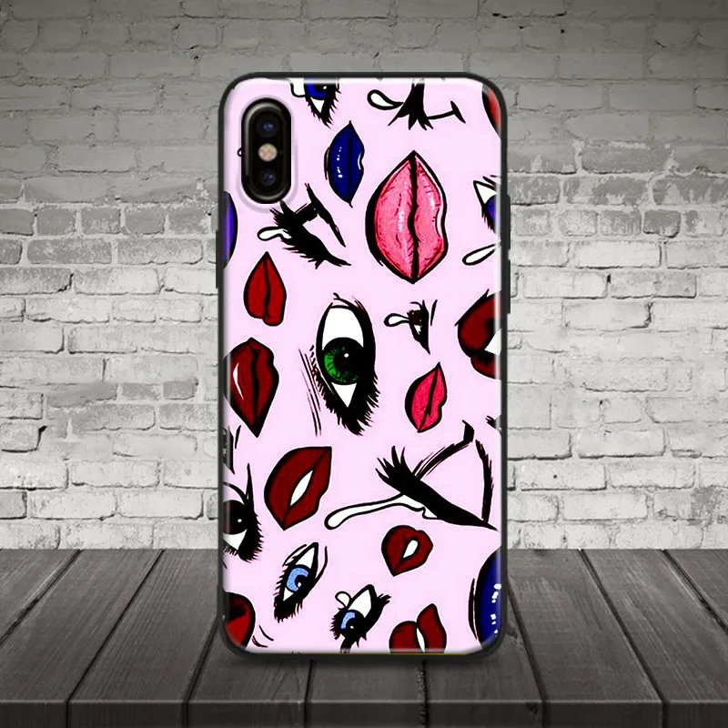 

Eye aesthetics clip art Soft Silicone Phone Case Cover Shell For Apple iPhone 5 Se 5s 6 6s 6Plus 6sPlus 7 8 7Plus 8Plus X