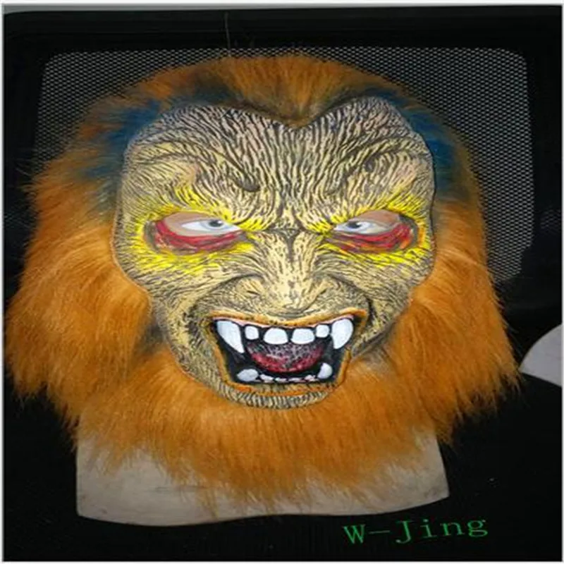 

Top Grade Scary WereWolf Head Masks Realistic Halloween Adult Latex Wolf Mask Animal Werewolf Cosplay Props Party Fancy Dress