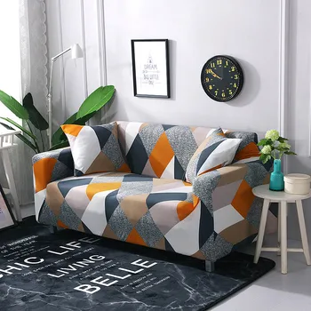 

Stretch Sofa Cover for Living Room Stretch Slipcovers Sectional Elastic Couch Cover L shape Armchair Cover Single/Two/Three seat