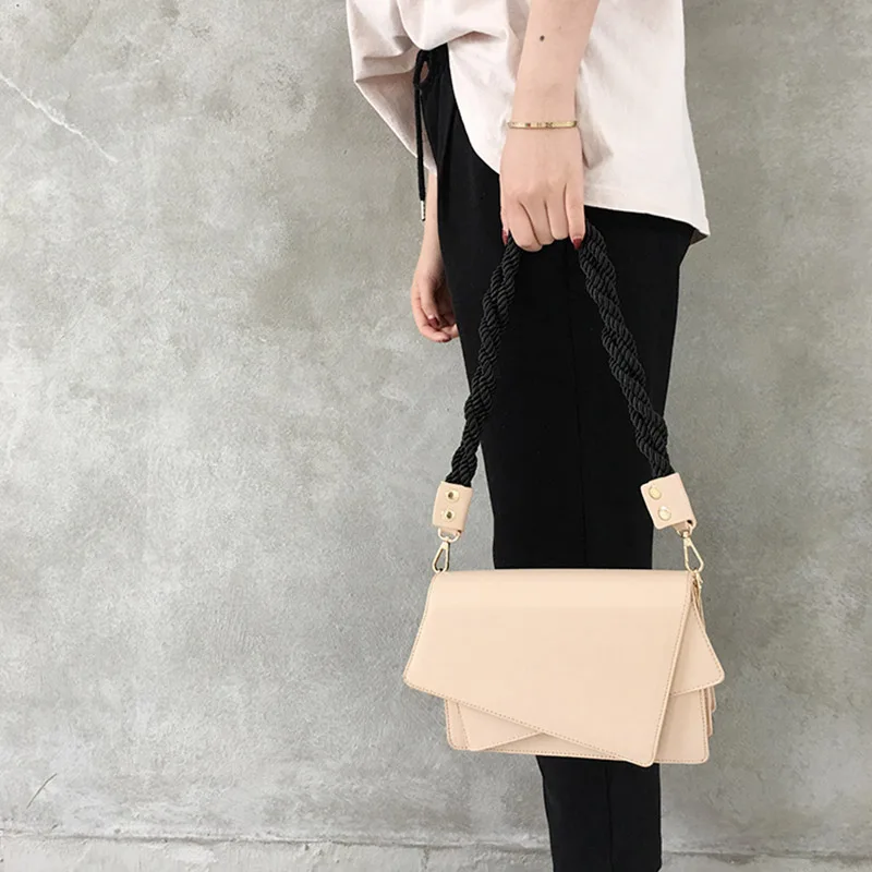 Autumn Hot Women New Shoulder Bags INS Popular Female Fahsion Crossbody Knit Flap Ladies Travel Weave Messenger Bolsa SS3414 (12)