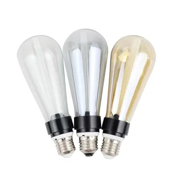 

10PCS ST64 3W E27 E26 110V 120V 220V 240V Vintage LED Edison Filament Light Bulbs Decorative Light guide bar table lamp wall