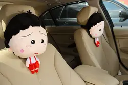 Симпатичные 1 шт. 38 см мультфильм Мягкие Сакура Момоко Chibi Maruko Chan плюшевые подголовник автомобиля отдыха шею подушку мягкие игрушка в