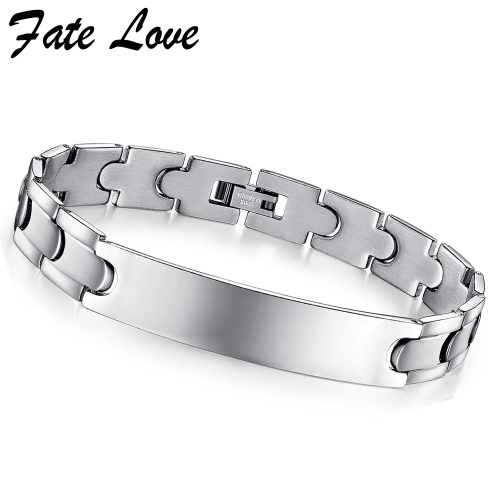 

Cool Men Bracelet Stainless Steel Jewelry Accessories Chain Wristband Fashion Mens Jewellery Bracelets Bangles Pulseras Hombre
