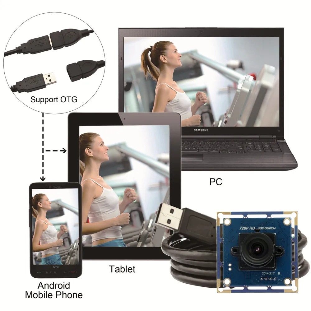 Модуль камеры HD 720P mini USB с кабелем 1 м для системы android linux windows 10|hd 720p|cam 720pcam cam |