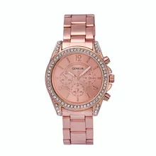women watches 2017 great sale hot Geneva Women Rhinestone Crystal Quartz Analog Wrist Watch mujer relogios feminino P*21