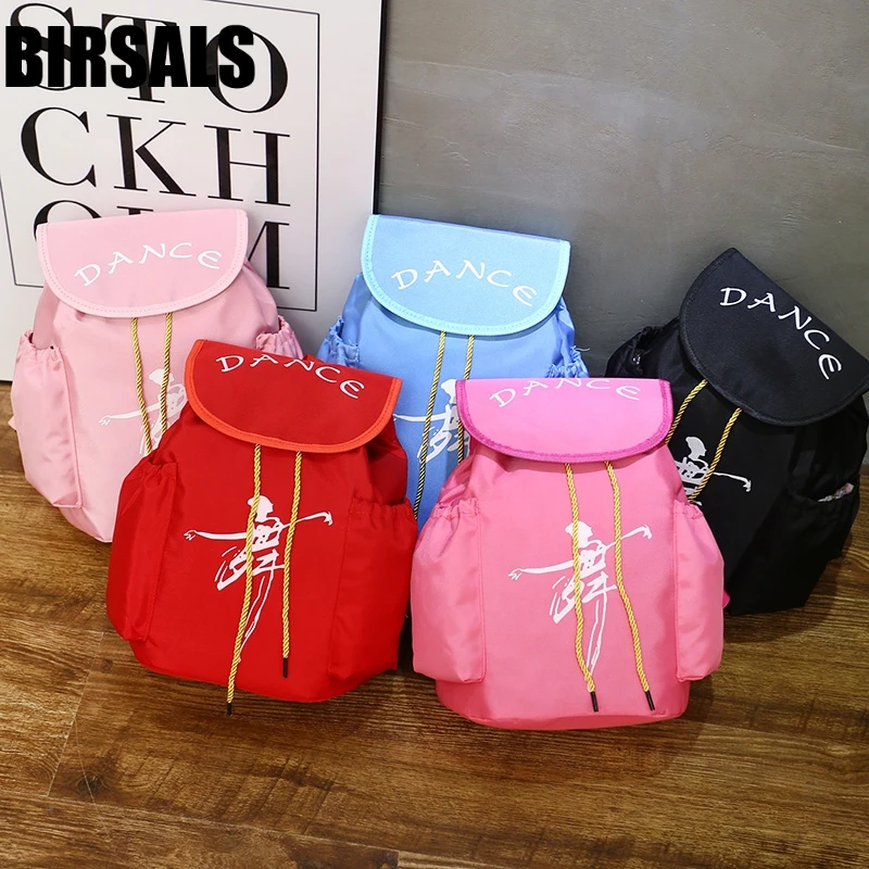Pink Ballerina Ballet Gift Child Kids Pink ballet bag Backpack Waterproof canvas Ballet Dance Bags AS8658